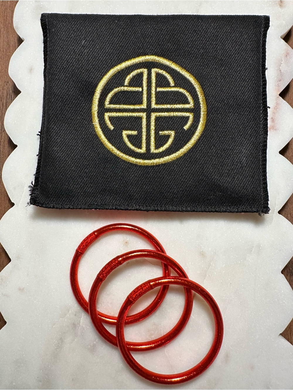 BuDhaGirl Crimson All Weather Bangles - SMALL